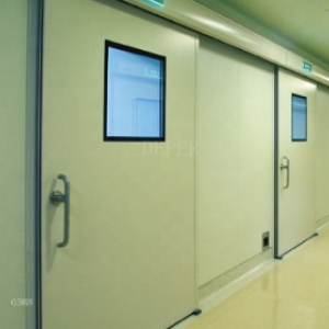 Автоматическая герметичная медицинская дверь с ручным датчиком и индуктивным выключателем FHBS-165